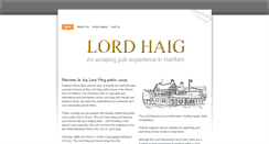 Desktop Screenshot of lordhaig.co.uk